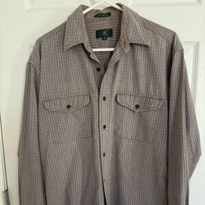 Club Room Mens Button Up Flannel Shirt Plaid Multicolored Adult Size Small